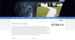 Desktop Screenshot of crkpolytechnic.com